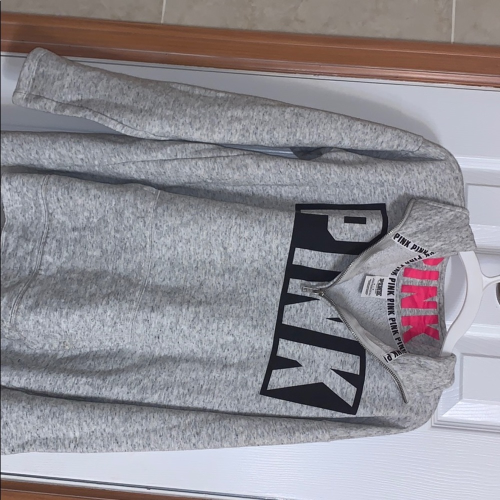 Pink quarter zip sweatshirt!! Long sleeves!
